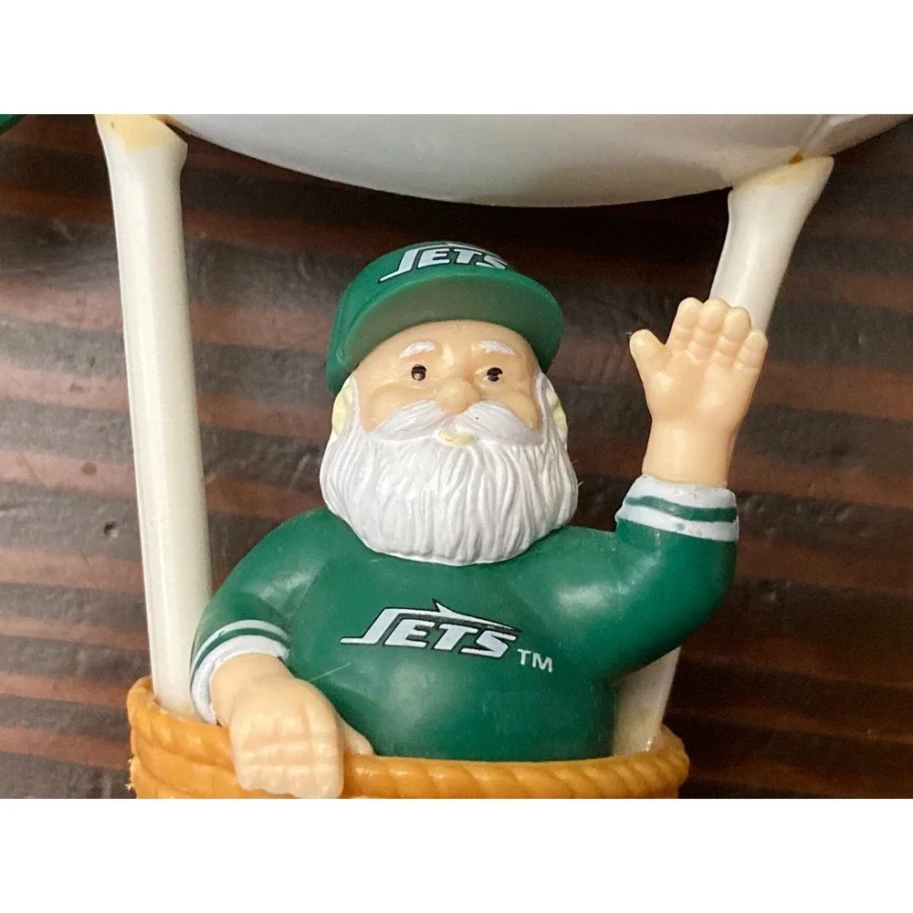 NFL‎ New York Jets Santa's Watching Blimp Ornament in Box Russ Christmas Green
